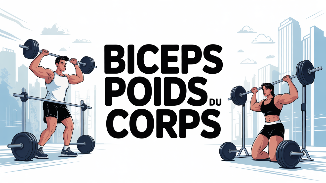 Silhouette biceps poids du corps exercices urbains