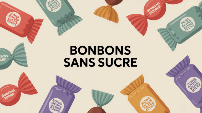 Assortiment de bonbons sans sucre boîtes et sachets modernes