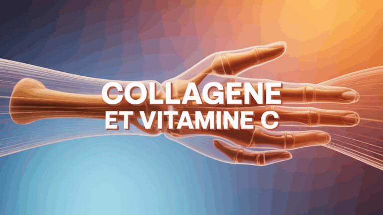 Scène articulation fibres collagène vitamine C synergie
