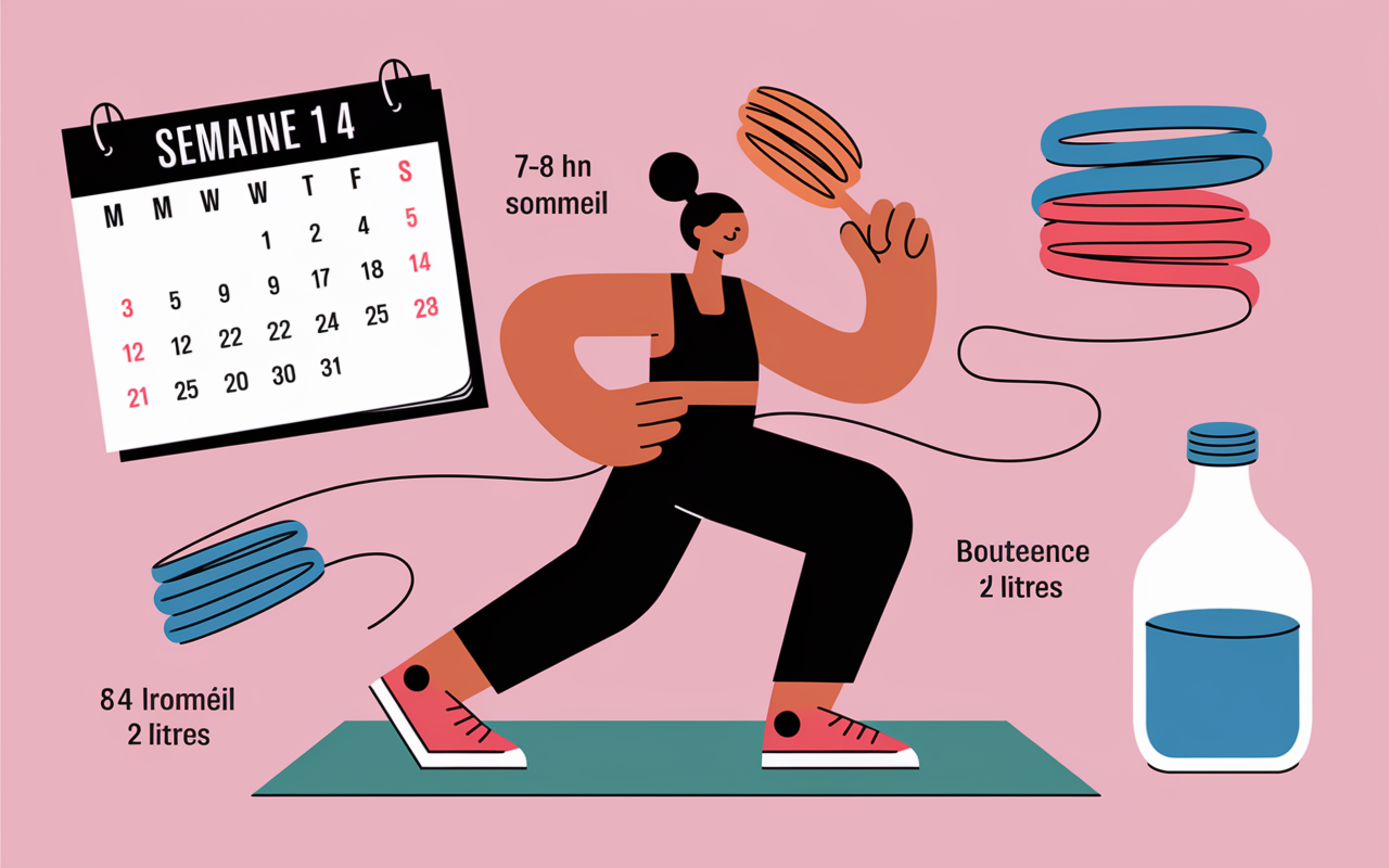 corde a sauter programme semaines routine visuelle