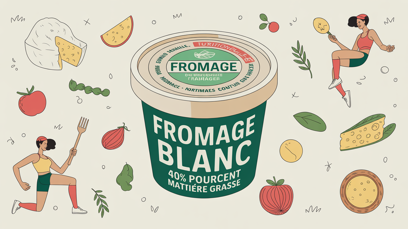 fromage blanc 40 pourcent matiere grasse pot etiquettes nutritionnelles