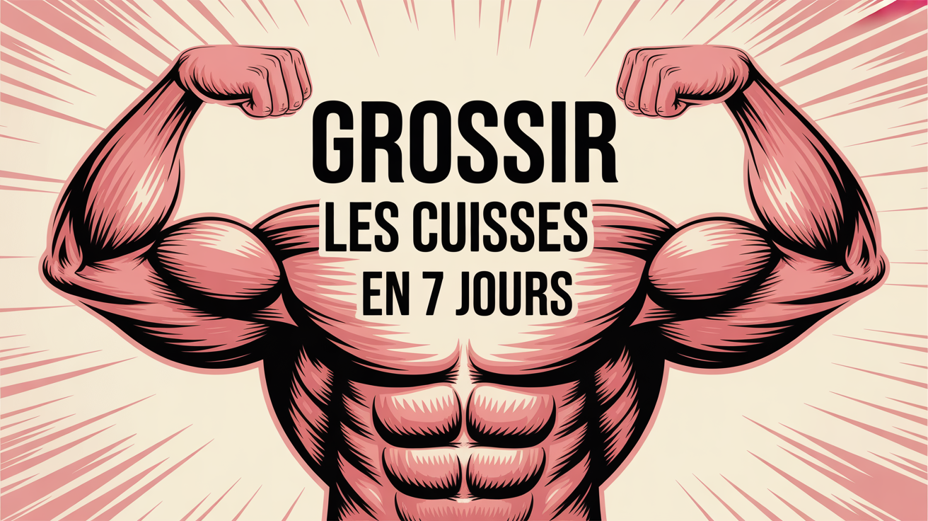 illustration cuisses musclées grossir rapidement en 7 jours