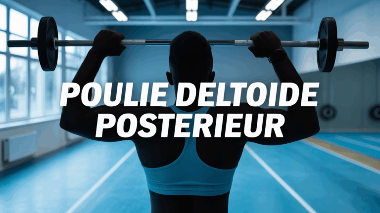 poulie deltoide posterieur illustration salle sport