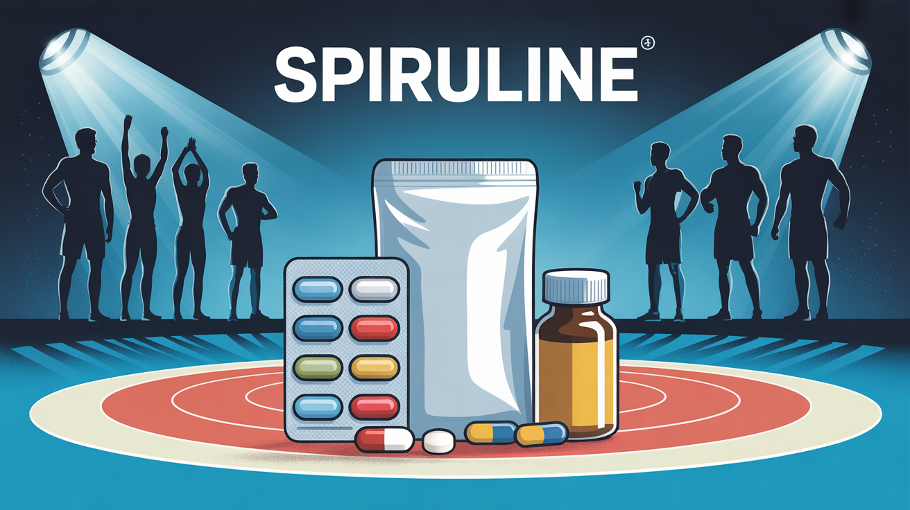 sachet spiruline comprimés gélules paillettes sportifs