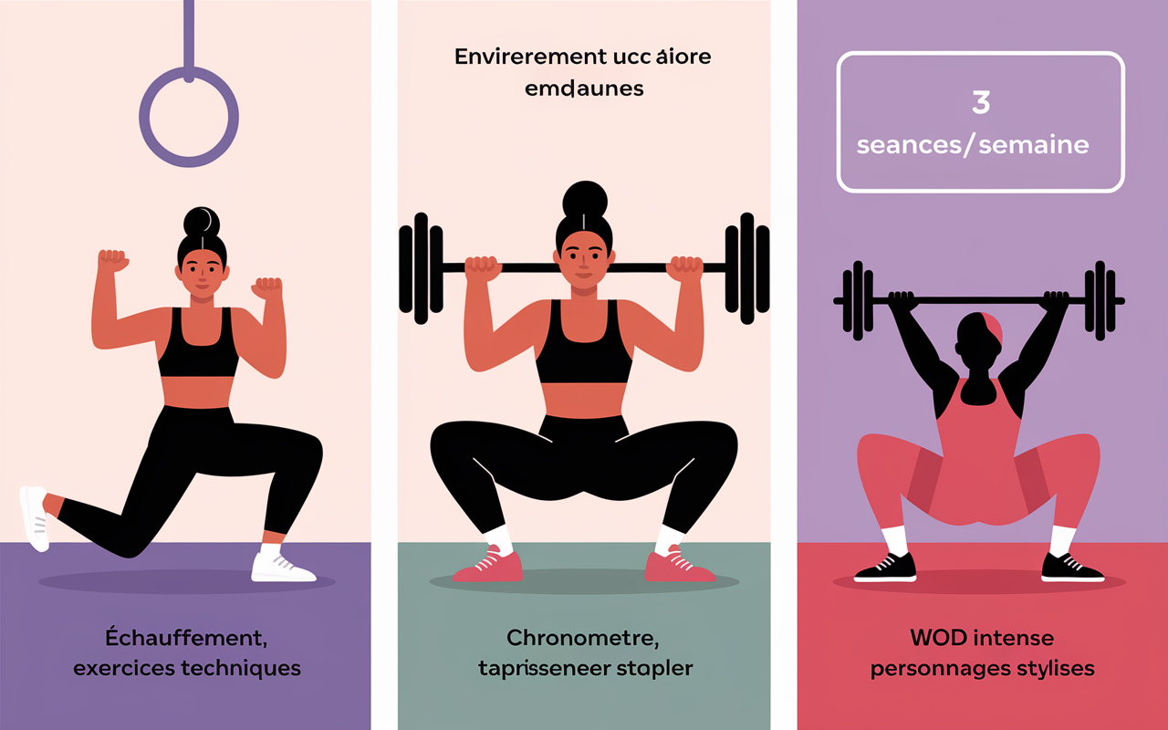Schema seance type CrossFit femme