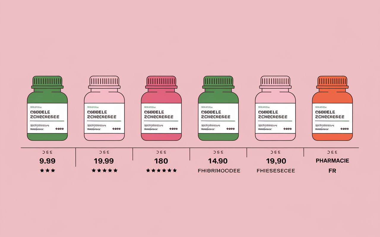 Comparatif cinq complements alimentaires naturels en pharmacie bio FR