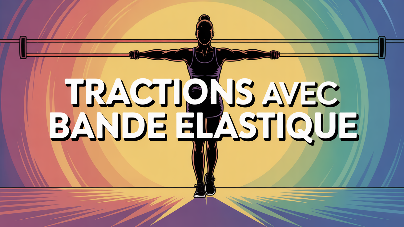 Silhouette utilisant bande elastique pour tractions