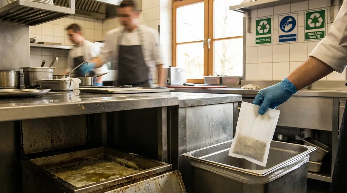 absorbeur de graisse en cuisine collective hygiénique et écologique