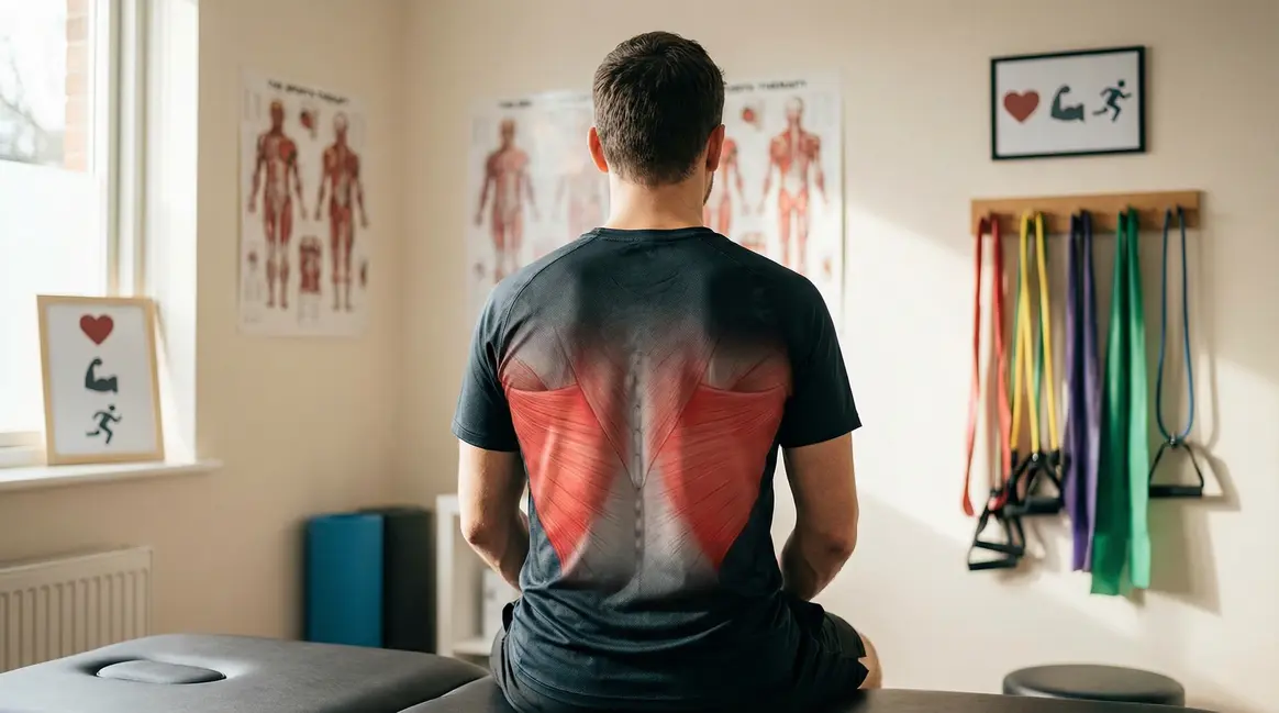 Silhouette dos douleur grand dorsal ambiance sport santé