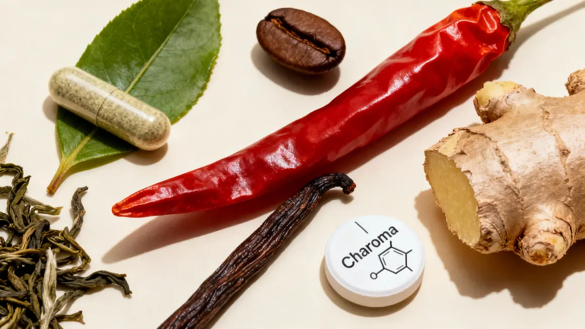 Ingrédients clés brûleur de graisse femme thé vert piment