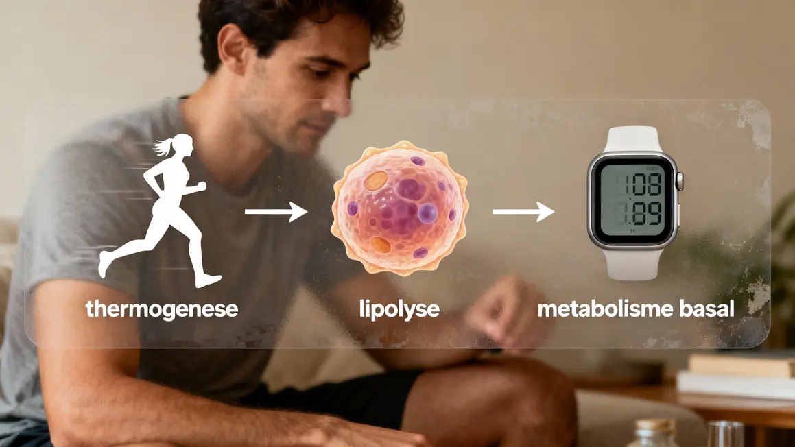 Infographie mécanismes dépense calorique