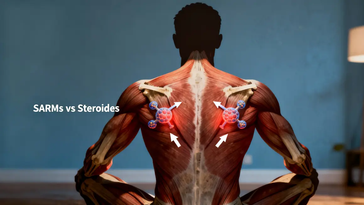 Schéma action SARMs muscles os