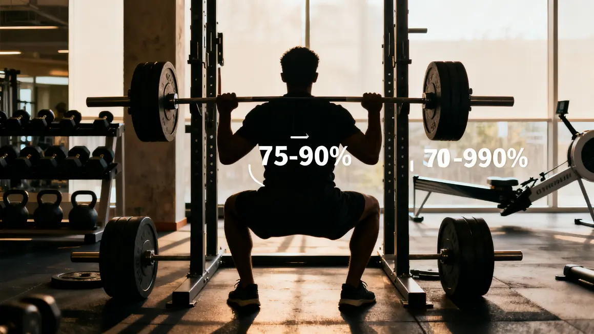 Squat barre soulevé de terre testostérone salle moderne