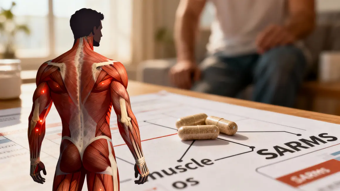 Schema silhouette muscles os action SARMs