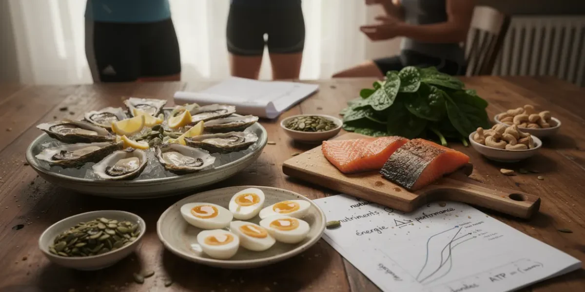 table d'aliments riches pour booster la testostérone