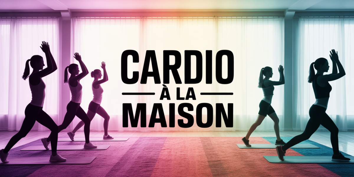 Exercices cardio dans salon lumineux