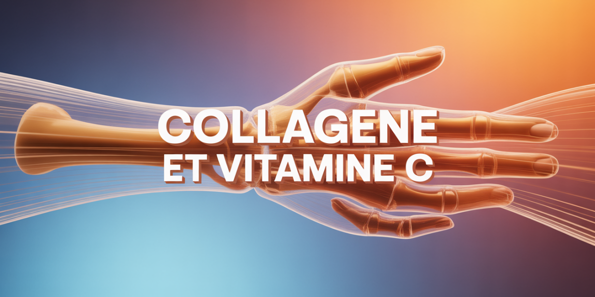 Scène articulation fibres collagène vitamine C synergie