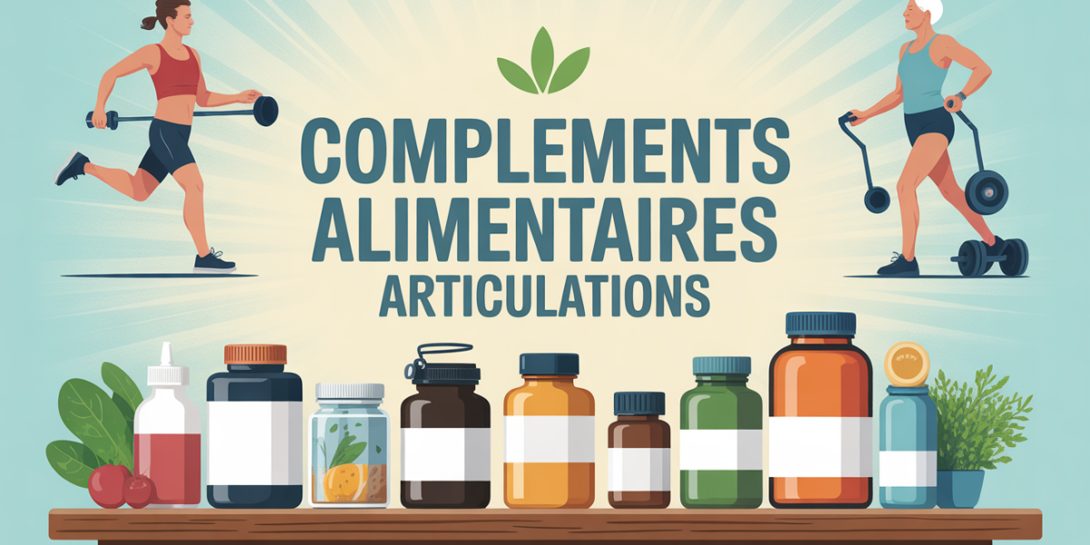 Flacons compléments alimentaires articulations sportifs seniors