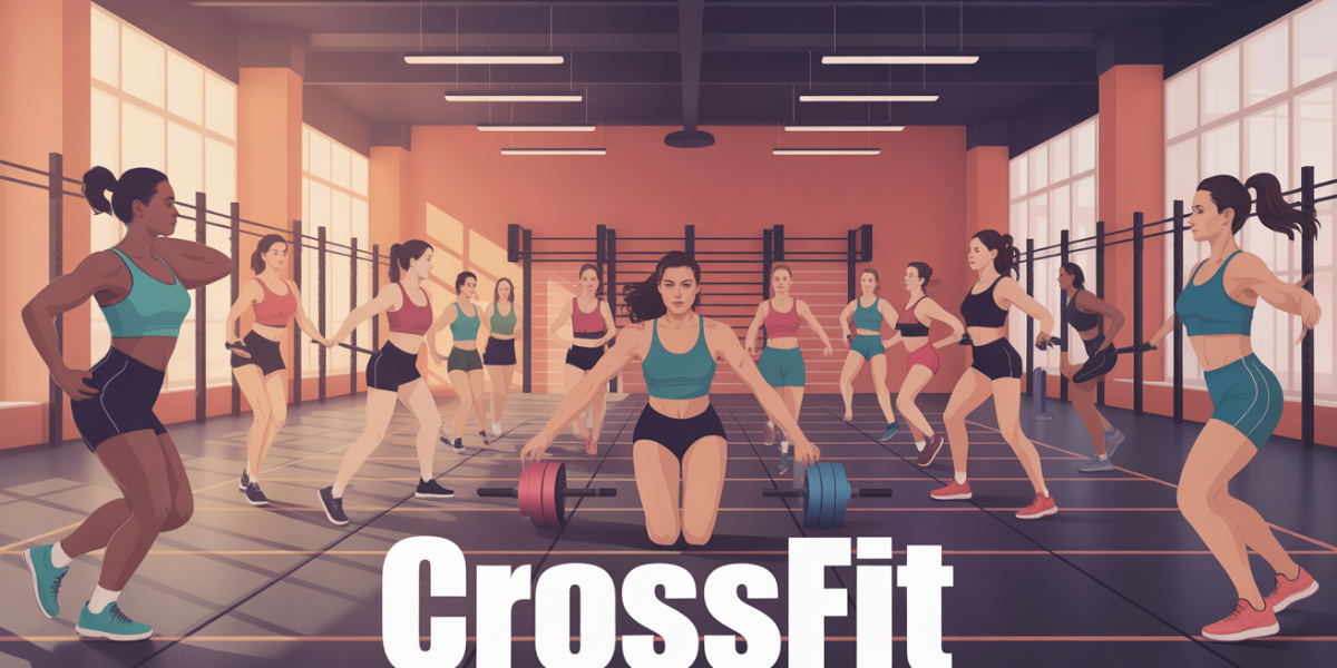 Salle de CrossFit femme ambiance dynamique groupe