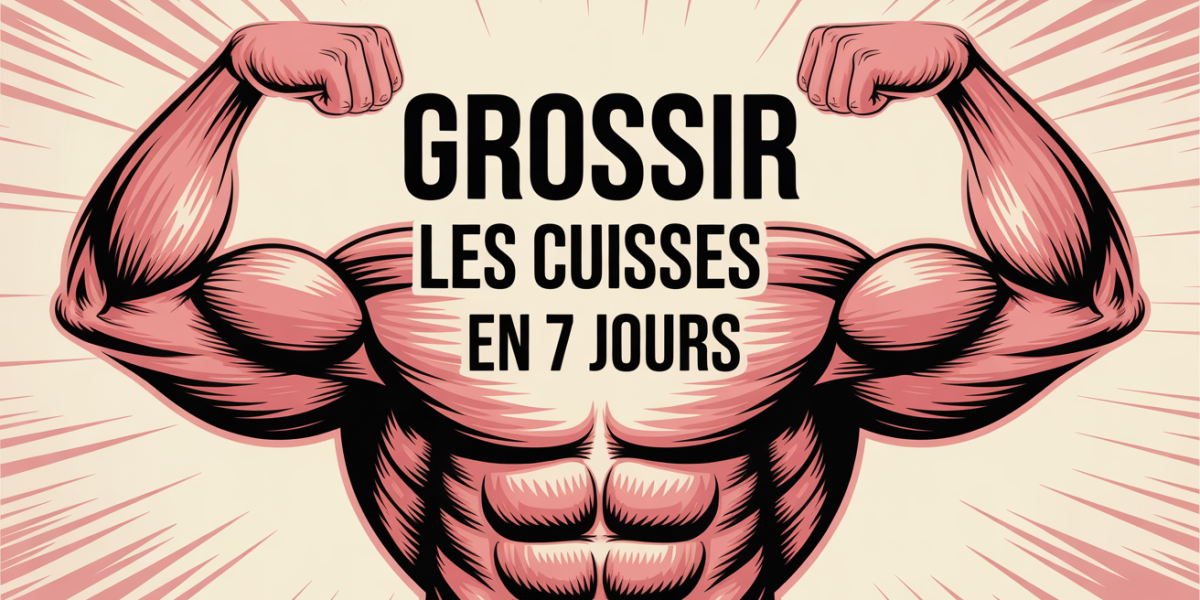 illustration cuisses musclées grossir rapidement en 7 jours