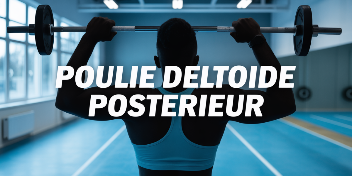 poulie deltoide posterieur illustration salle sport