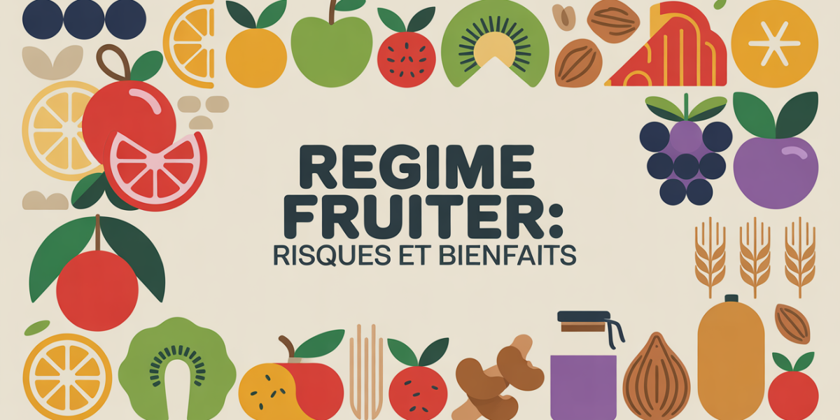 assiette équilibre avec fruits cereales proteines regime fruitier