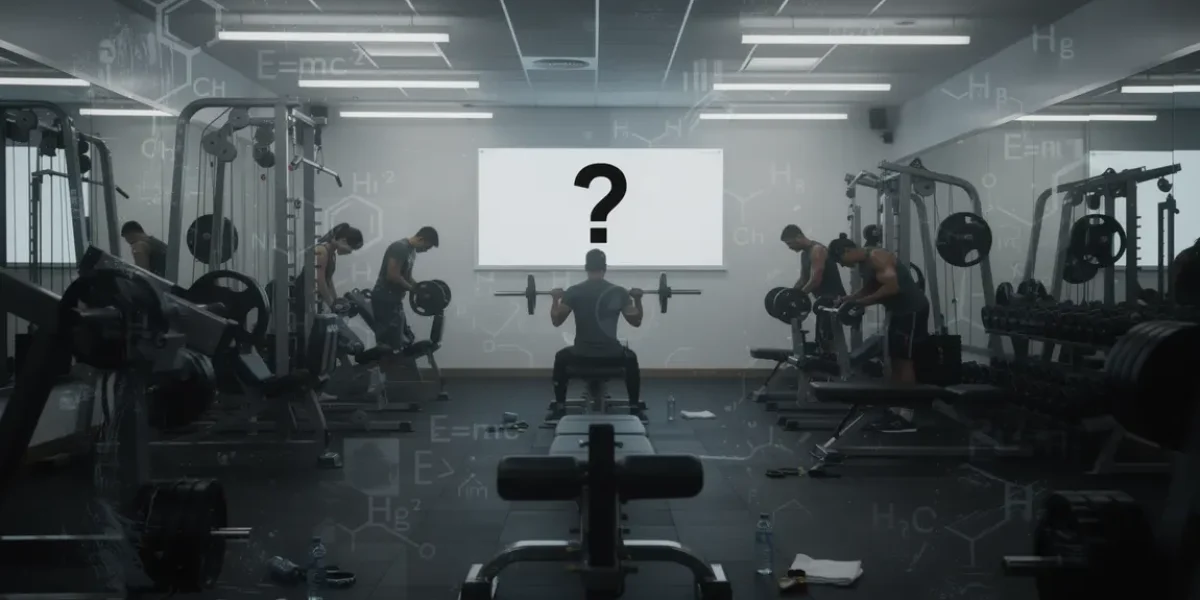 Salle de gym moderne et ambiance scientifique, question dopage physique The Rock