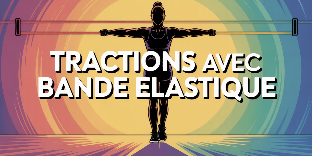 Silhouette utilisant bande elastique pour tractions